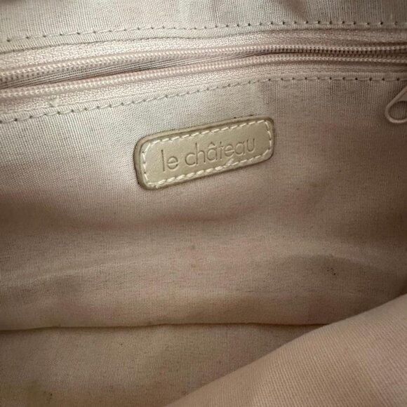Retro Le Château monogram purse from the early 2000s in light cream - Picture 8 of 8